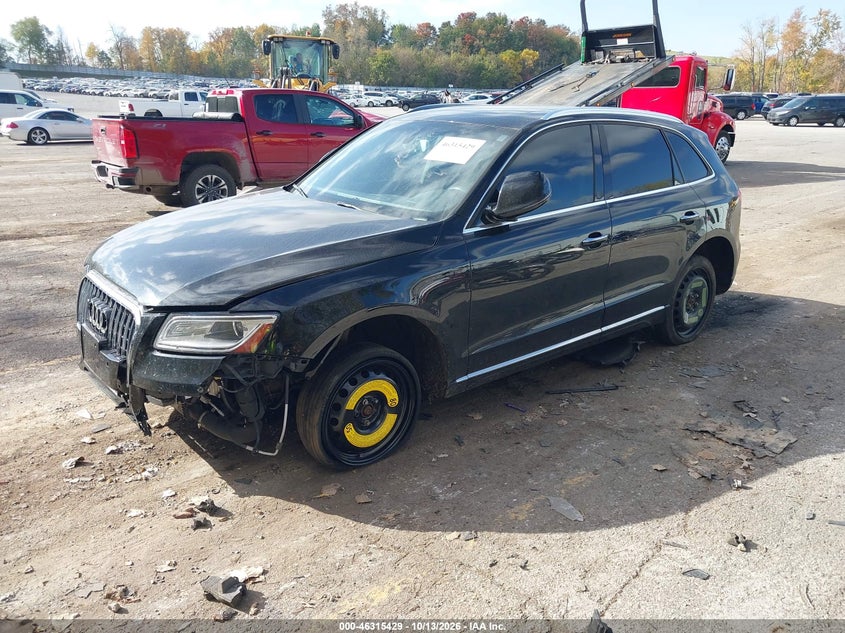 2016 Audi Q5 2.0T Premium, Front End, IAAI, VIN WA1L2AFP6GA124614 — photo 2