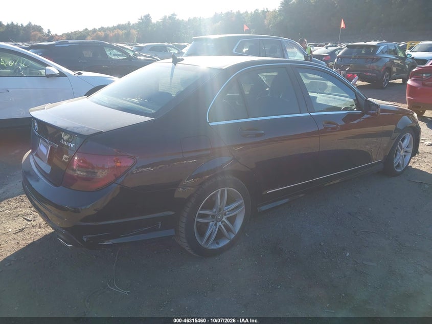 Vin: wddgf8bbxcr192026, lot: 46815683, mercedes-benz c 300 sport 4matic 20124