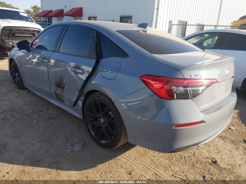 Vin: 2hgfe2f56rh545625, lot: 46815697, honda civic sport 20243