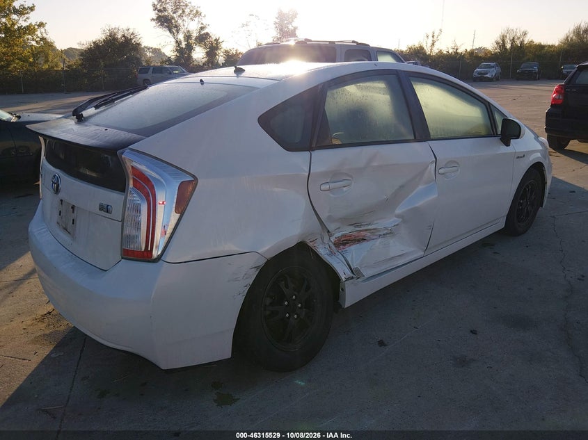 Vin: jtdkn3du3c5471270, lot: 46815752, toyota prius 20123