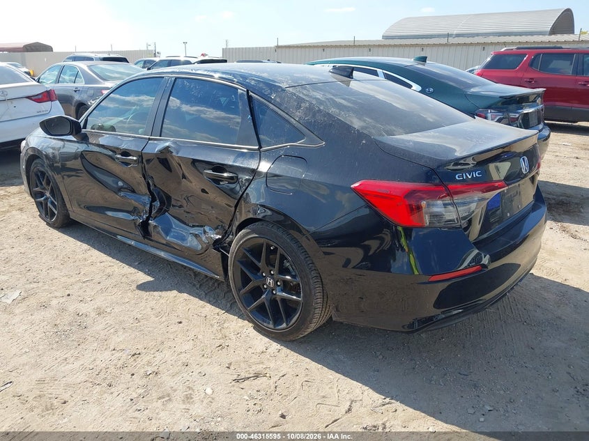 Vin: 2hgfe2f59ph523440, lot: 46815818, honda civic sport 20233