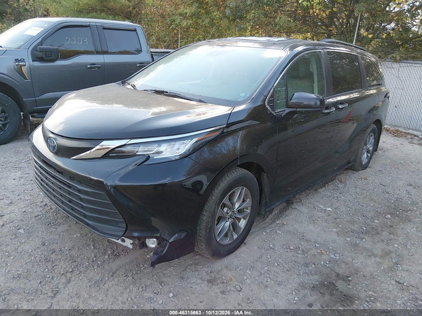 Vin: 5tdyrkec7ns093983, lot: 46815886, toyota sienna xle 20222