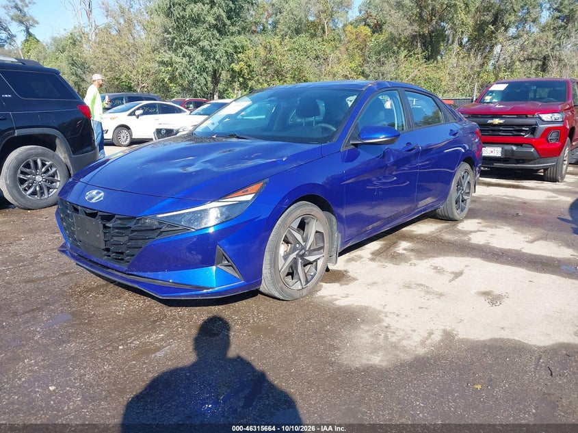 Vin: kmhls4ag5pu426405, lot: 46815887, hyundai elantra sel 20232
