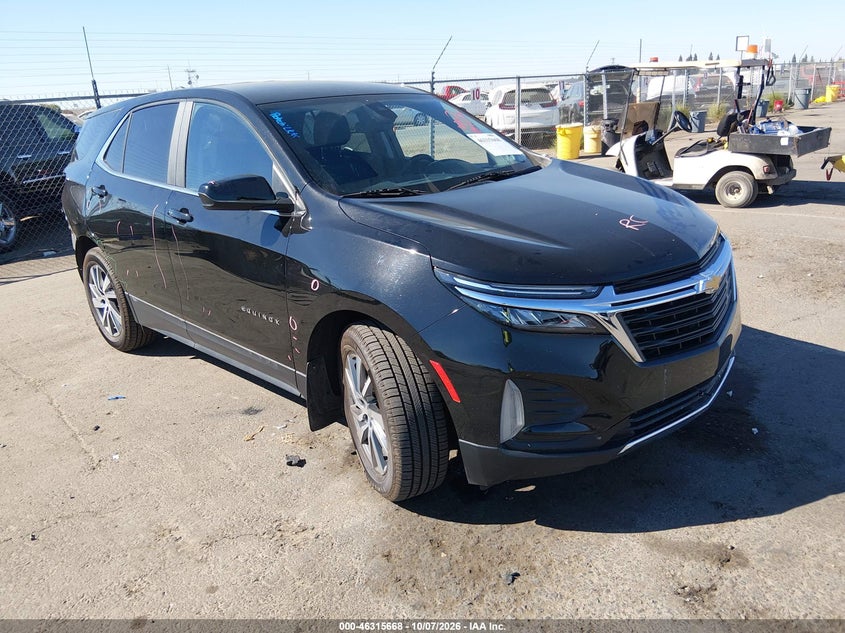 Vin: 3gnaxkeg1pl251258, lot: 46815890, chevrolet equinox fwd lt 20231