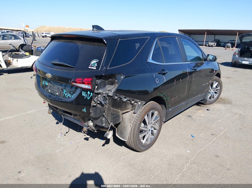 Vin: 3gnaxkeg1pl251258, lot: 46815890, chevrolet equinox fwd lt 20234