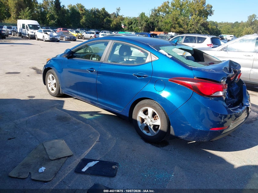 Vin: kmhdh4aexfu452739, lot: 46815899, hyundai elantra se 20153