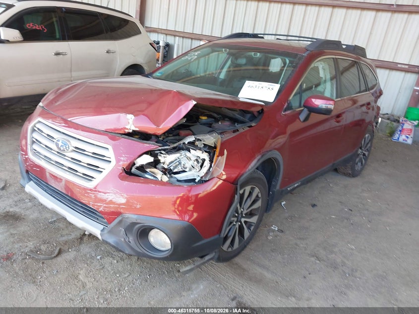 Vin: 4s4bsbnc2f3266057, lot: 46815978, subaru outback 2.5i limited 20152
