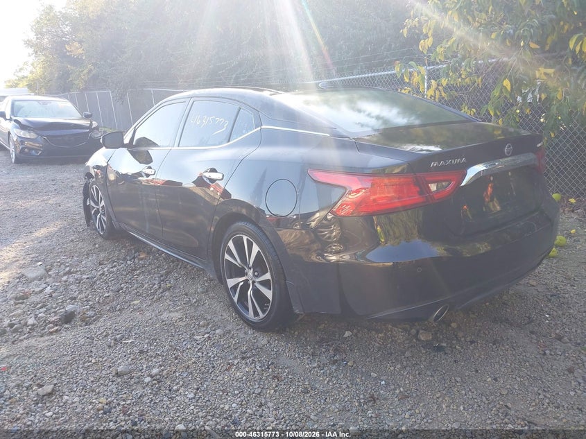 Vin: 1n4aa6ap8jc409322, lot: 46815996, nissan maxima 3.5 platinum 20183