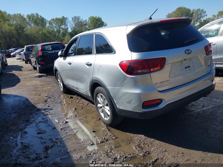 Vin: 5xypg4a56kg489383, lot: 46816035, kia sorento 3.3l lx 20193