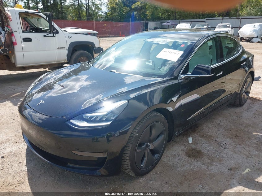 Vin: 5yj3e1eaxlf804737, lot: 46816040, tesla model 3 standard range plus rear-wheel drive/standard range rear-wheel drive 20202