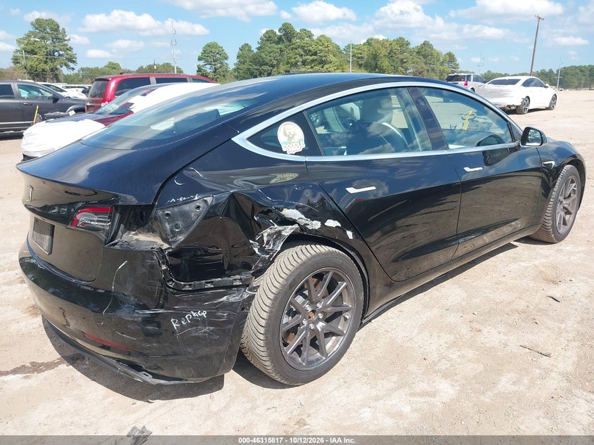 Vin: 5yj3e1eaxlf804737, lot: 46816040, tesla model 3 standard range plus rear-wheel drive/standard range rear-wheel drive 20204