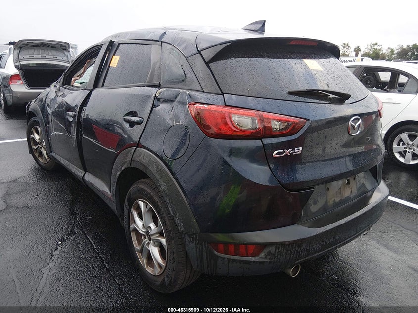 Vin: jm1dkdb76j1309836, lot: 46816132, mazda cx-3 sport 20183