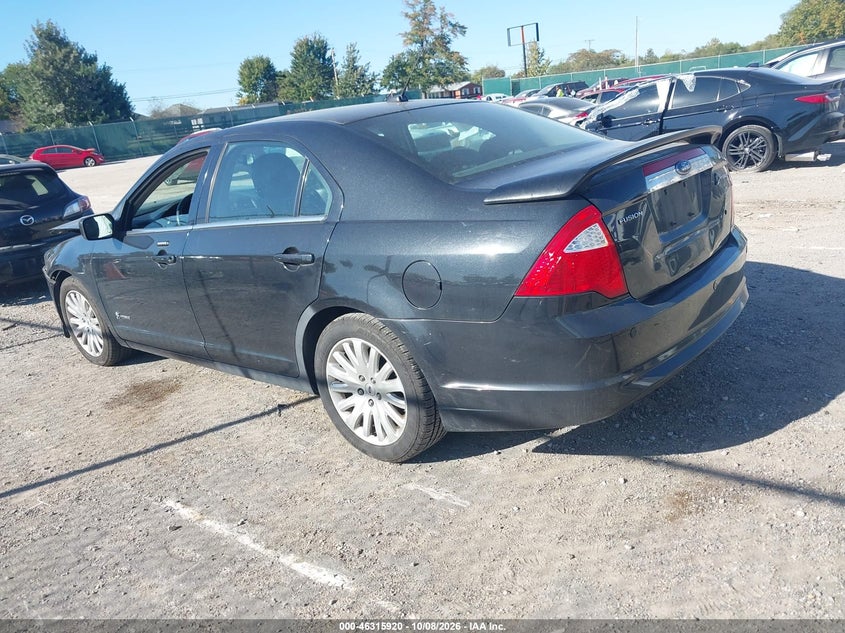 Vin: 3fadp0l38ar294791, lot: 46816143, ford fusion hybrid 20103