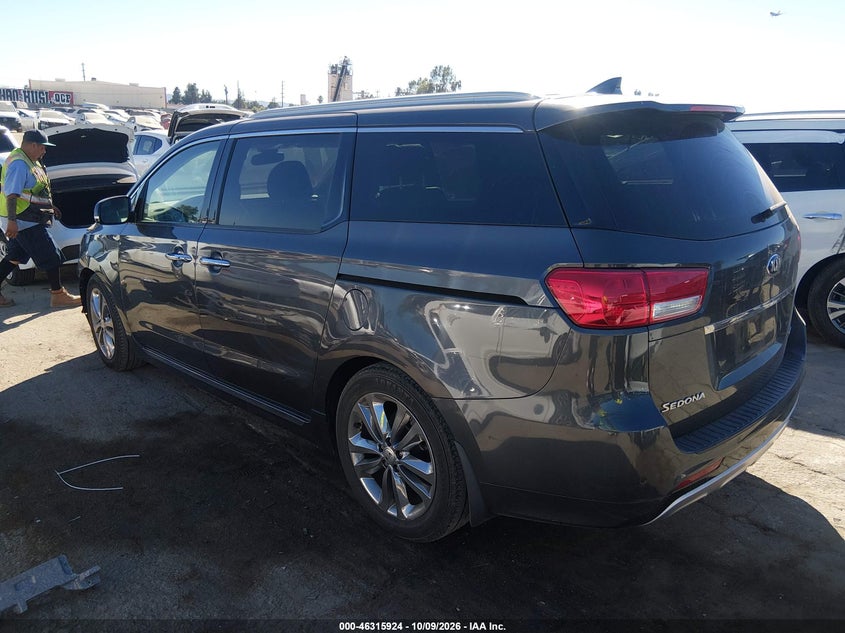 Vin: kndme5c10j6372330, lot: 46816147, kia sedona sx limited 20183