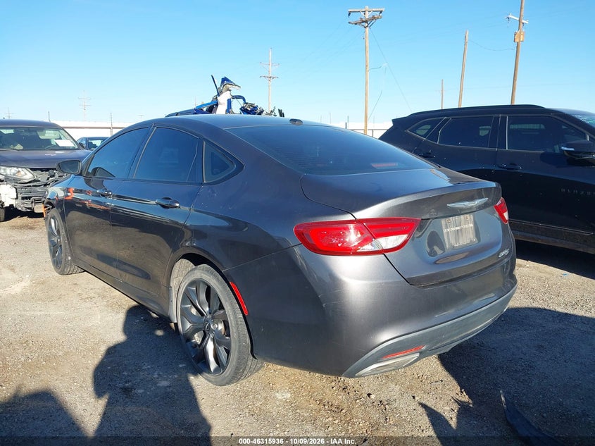 Vin: 1c3cccbbxfn529895, lot: 46816158, chrysler 200 s 20153