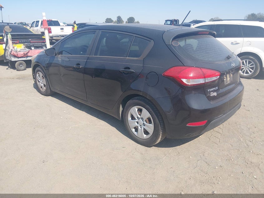 Vin: knafk5a89j5773900, lot: 46816227, kia forte lx 20183