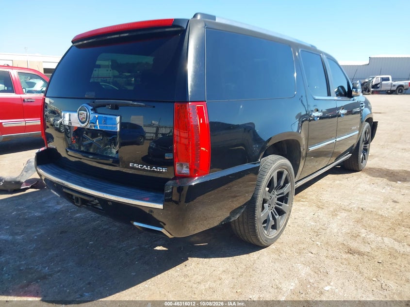Vin: 1gys4kef6dr354588, lot: 46816234, cadillac escalade esv platinum edition 20134