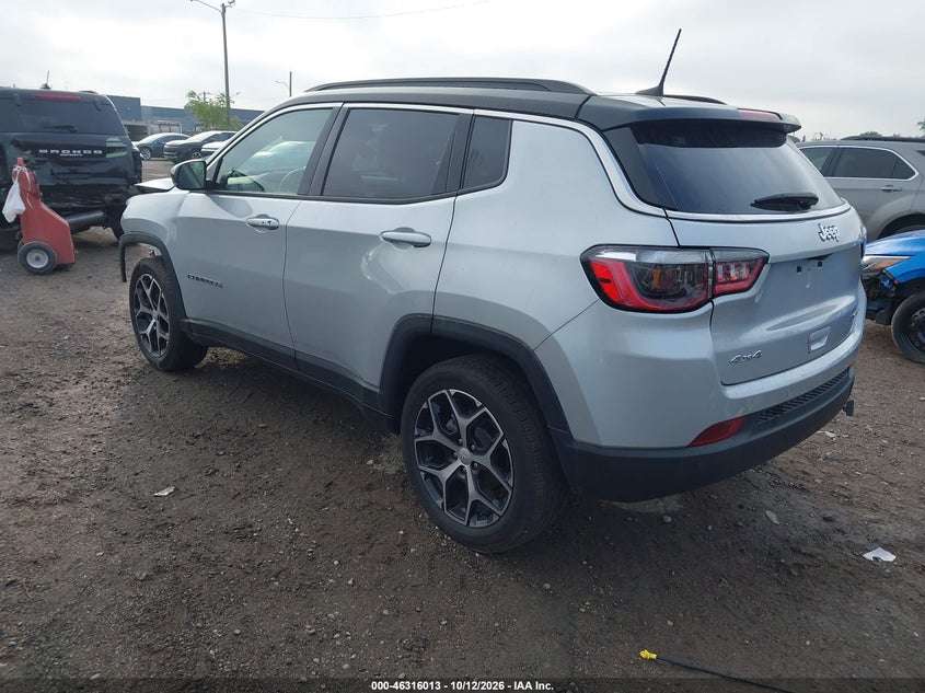 Vin: 3c4njdcn9rt114208, lot: 46816235, jeep compass limited 4x4 20243