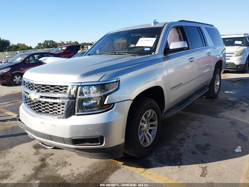 Vin: 1gnschkc7jr363857, lot: 46816293, chevrolet suburban lt 20182