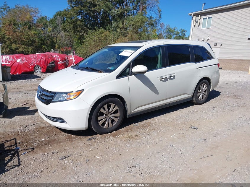 Vin: 5fnrl5h65fb127471, lot: 46816307, honda odyssey ex-l 20152