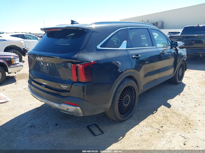 Vin: 5xyrl4jc6rg272476, lot: 46816347, kia sorento s 20244