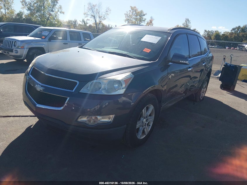 Vin: 1gnkvjed8bj371374, lot: 46816358, chevrolet traverse 2lt 20112
