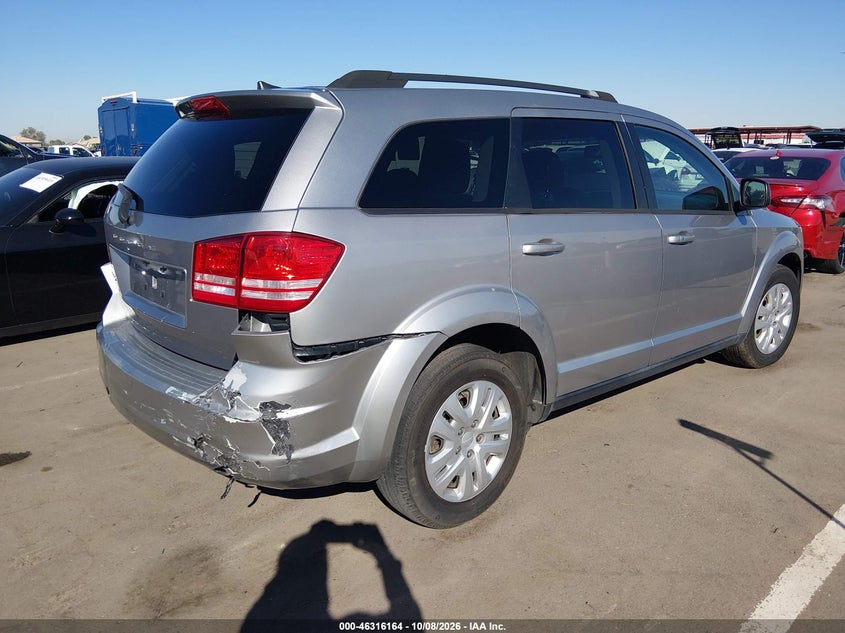 Vin: 3c4pdcab6jt520745, lot: 46816386, dodge journey se 20184