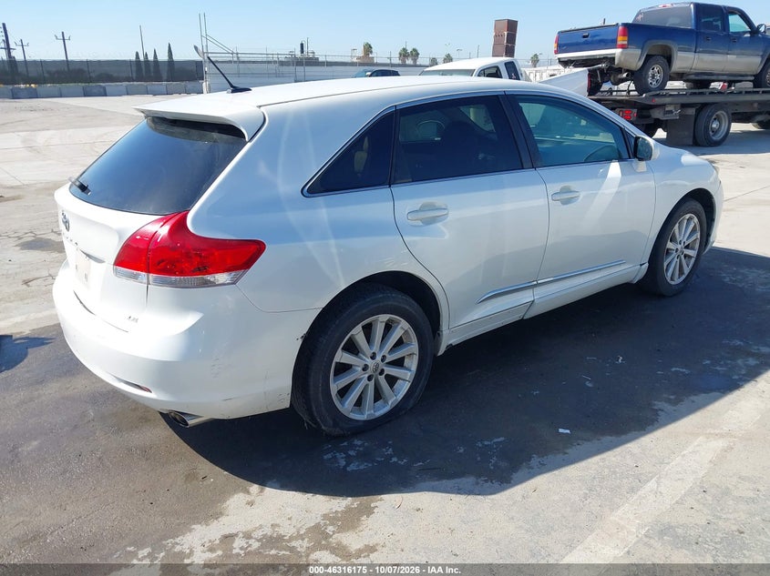 Vin: 4t3za3bbxcu057116, lot: 46816397, toyota venza le 20124