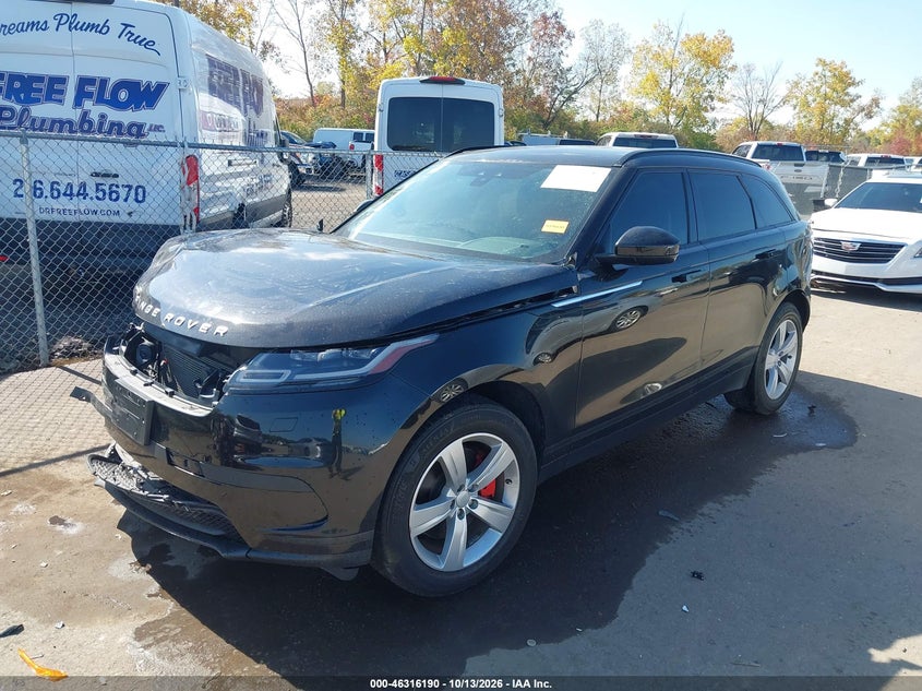 2018 Land Rover Range Rover Velar P380 S, Удар спереди, IAAI, VIN SALYB2RVXJA719252 — фото 2