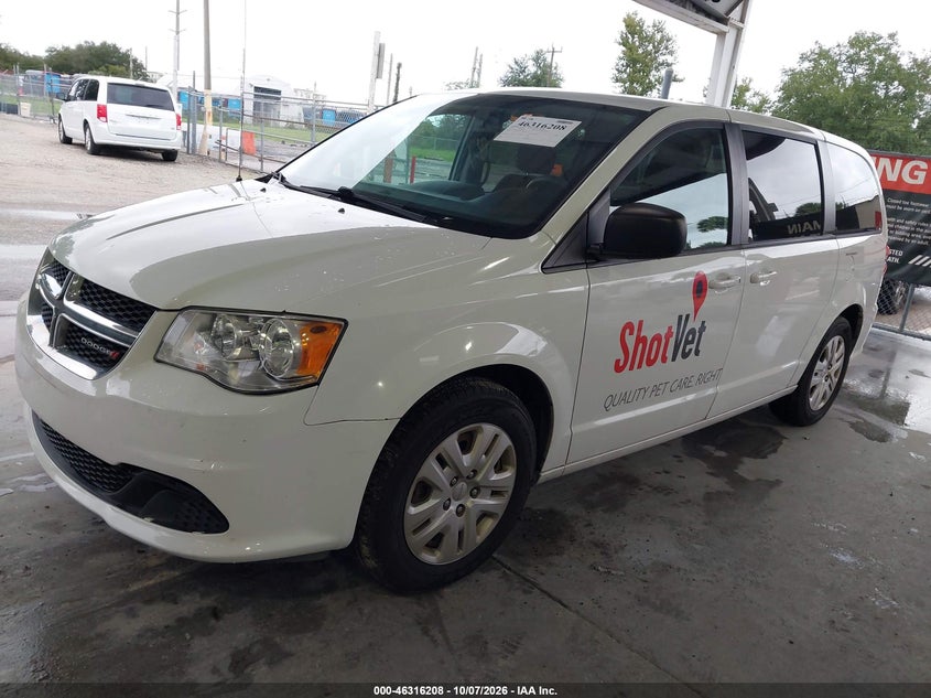 Vin: 2c4rdgbg2jr148107, lot: 46816430, dodge grand caravan se 20182