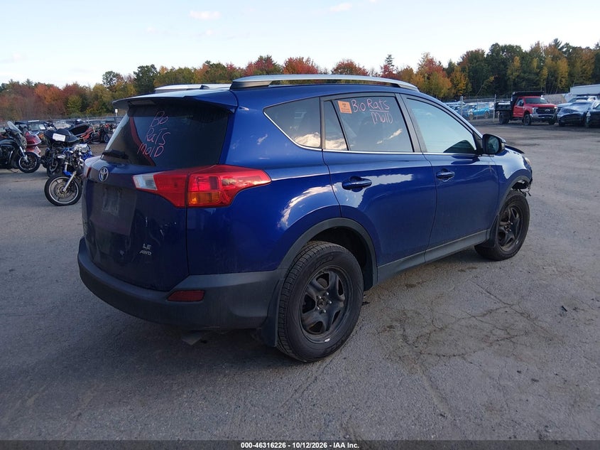 Vin: 2t3bfrev7ew170925, lot: 46816448, toyota rav4 le 20144