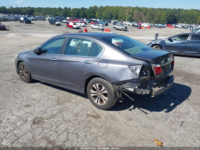Vin: 1hgcr2f39ea248783, lot: 46816455, honda accord lx 20143
