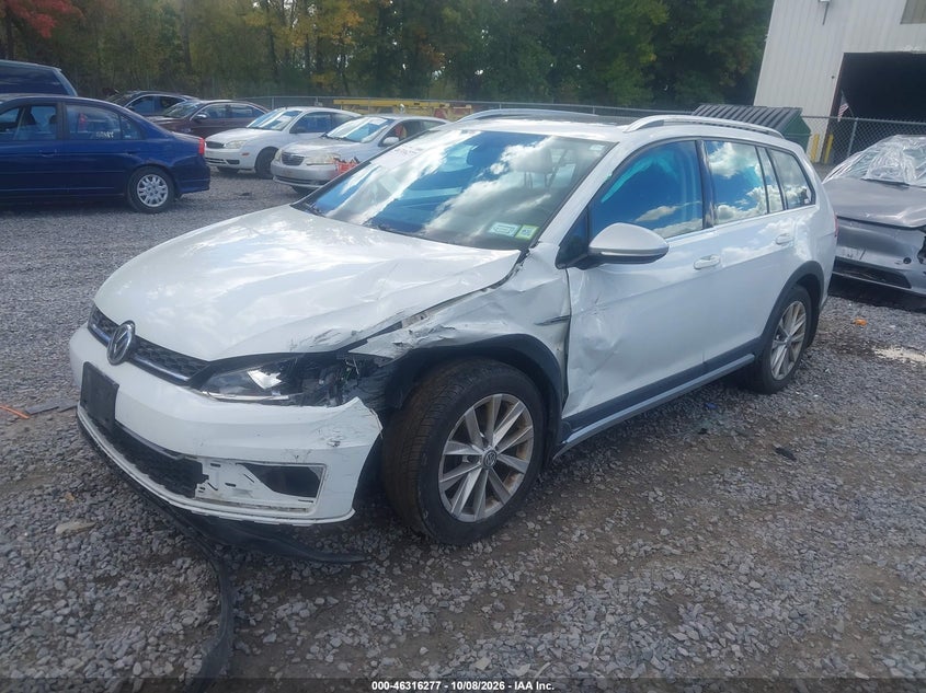 2019 Volkswagen Golf Alltrack Tsi S/Tsi Se/Tsi Sel, Удар спереди, IAAI, VIN 3VWM17AU6KM520984 — фото 2