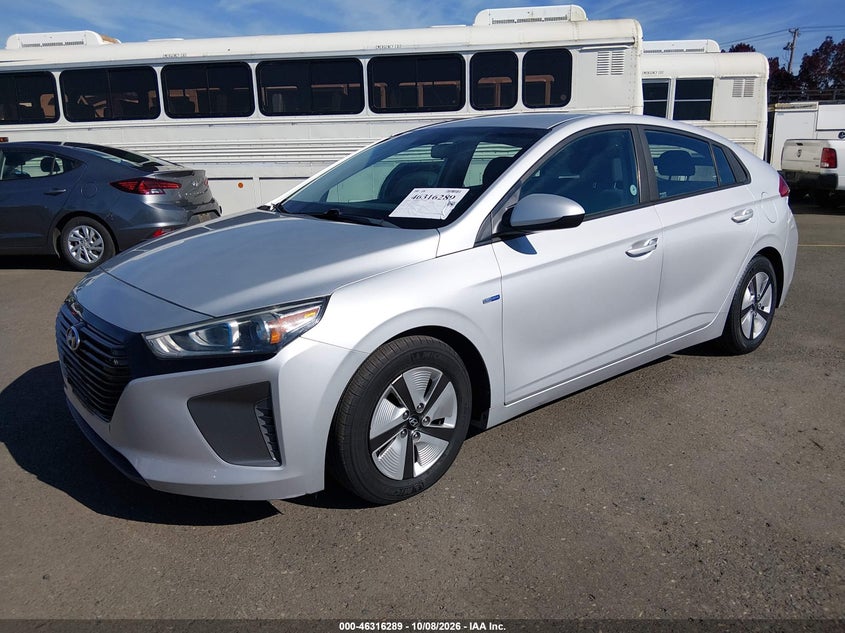 Vin: kmhc65lc9ju099759, lot: 46816511, hyundai ioniq hybrid blue 20182