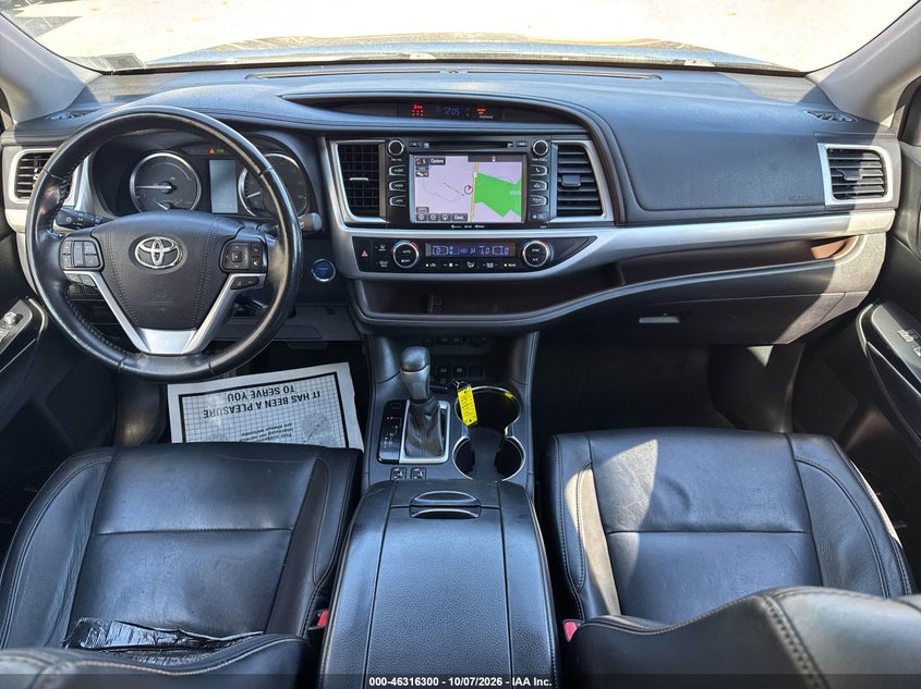 TOYOTA HIGHLANDER HYBRID 2017 VIN 5TDJGRFH5HS028970