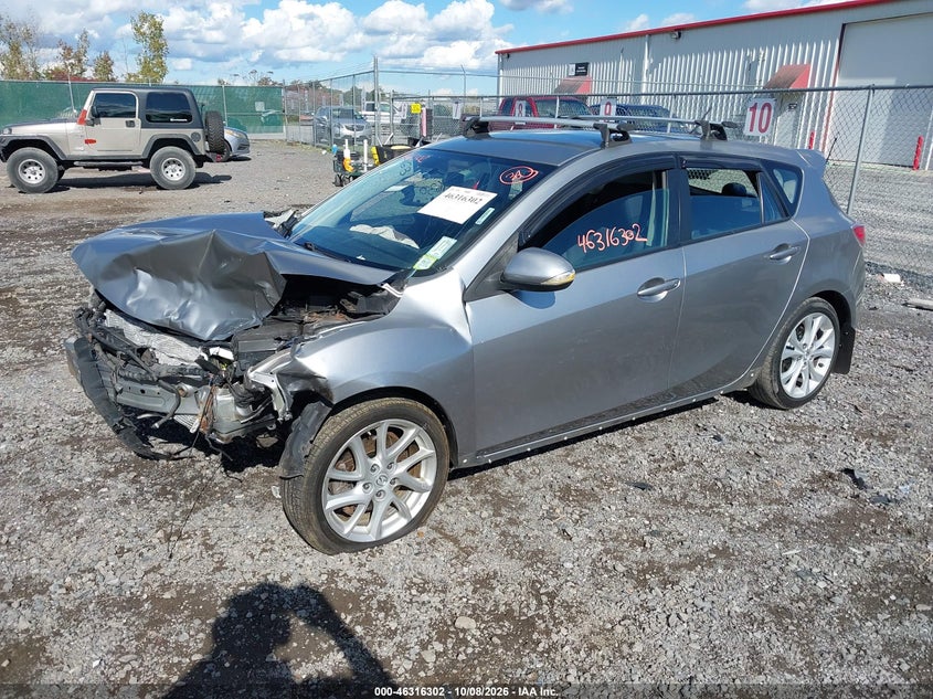 Vin: jm1bl1h66a1234413, lot: 46816524, mazda mazda3 s sport 20102