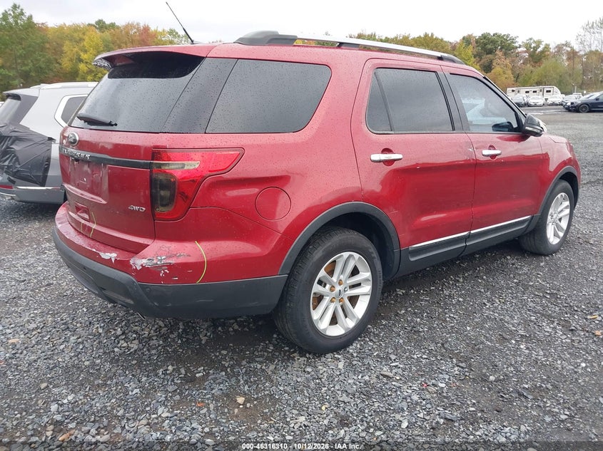 Vin: 1fm5k8d81ega52116, lot: 46816532, ford explorer xlt 20144