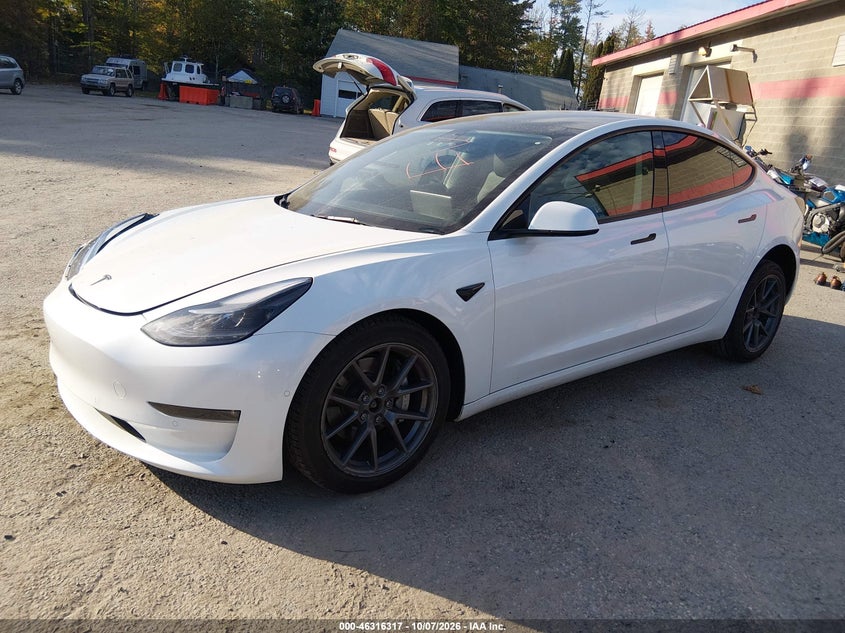 Vin: 5yj3e1eb1nf324565, lot: 46816539, tesla model 3 long range dual motor all-wheel drive 20222
