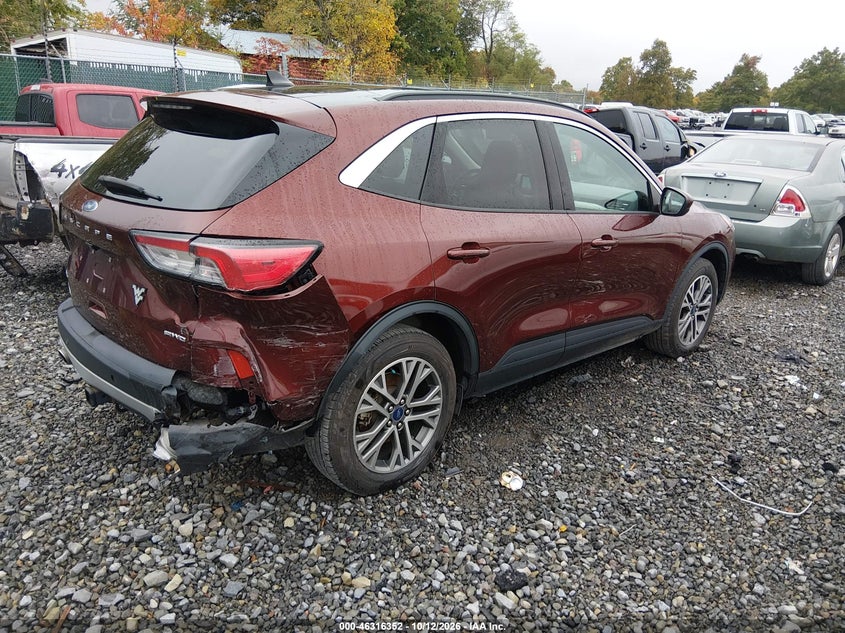 Vin: 1fmcu9h9xmub01422, lot: 46816574, ford escape sel 20214