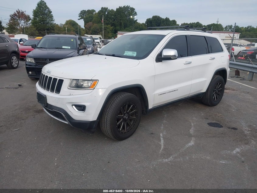 Vin: 1c4rjfbg2ec251853, lot: 46816702, jeep grand cherokee limited 20142