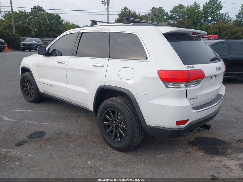 Vin: 1c4rjfbg2ec251853, lot: 46816702, jeep grand cherokee limited 20143