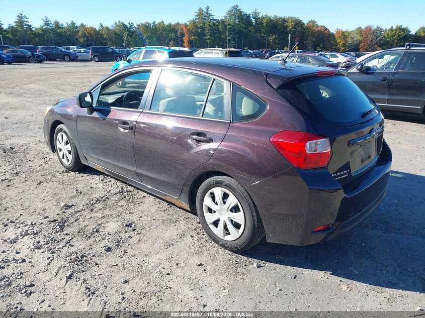 Vin: jf1gpaa69ch211549, lot: 46816719, subaru impreza 2.0i 20123