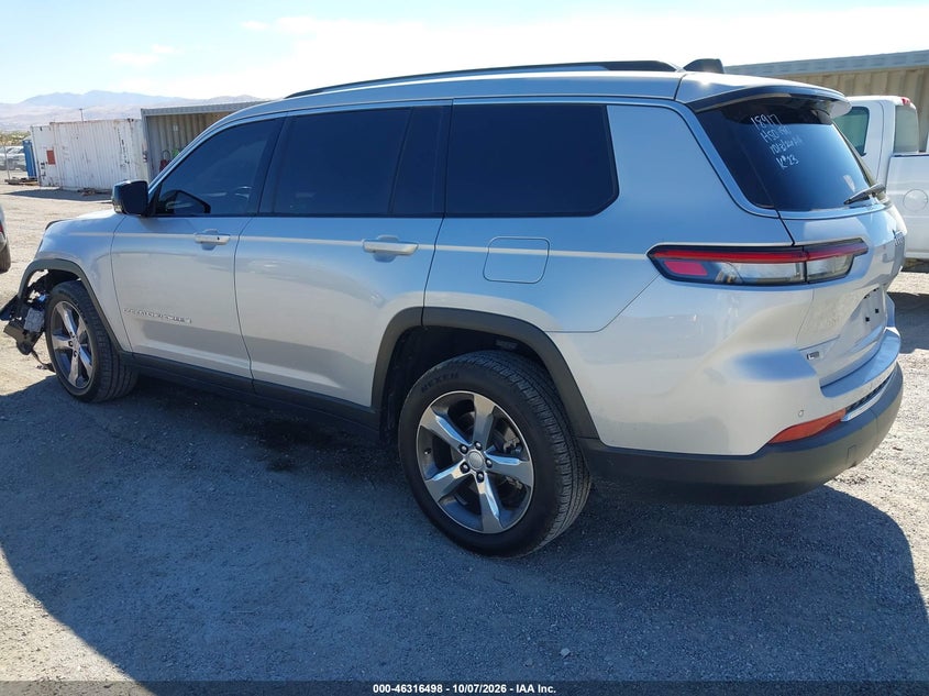 Vin: 1c4rjjbg5m8126818, lot: 46816720, jeep grand cherokee l limited 4x2 20213