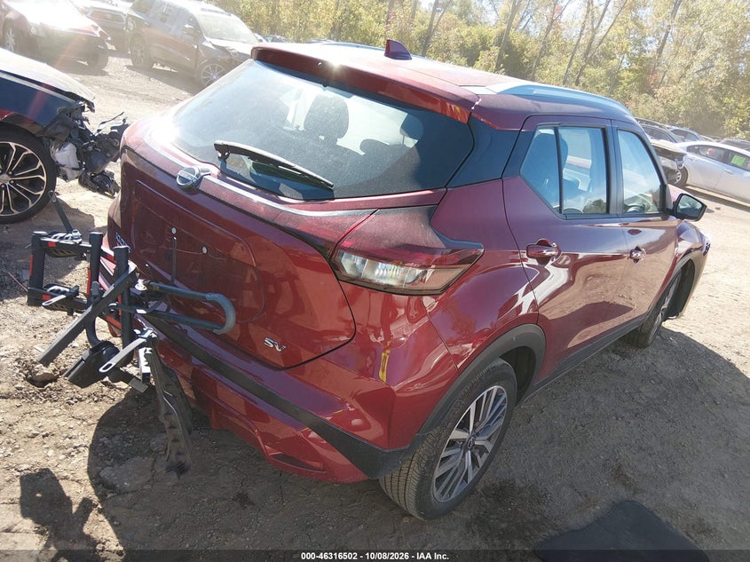 Vin: 3n1cp5cv4rl561592, lot: 46816724, nissan kicks sv xtronic cvt 20244
