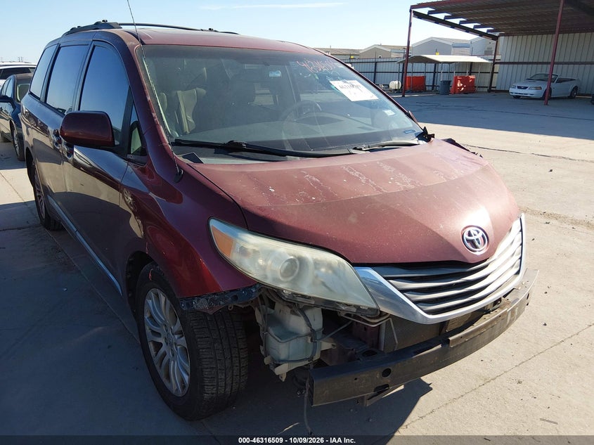 Vin: 5tdyk3dc1ds310163, lot: 46816731, toyota sienna xle v6 8 passenger 20131