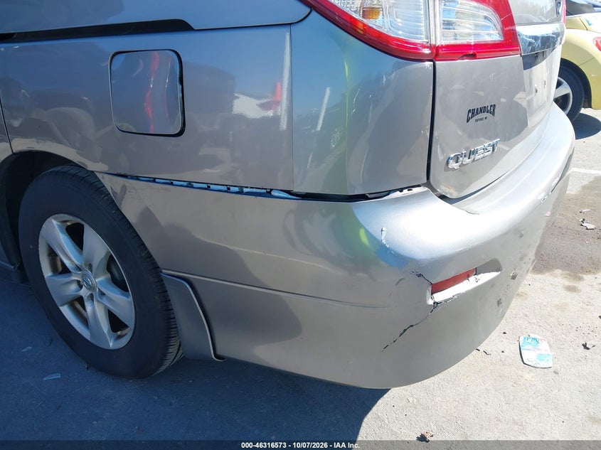 NISSAN QUEST 2012 VIN JN8AE2KP0C9050011