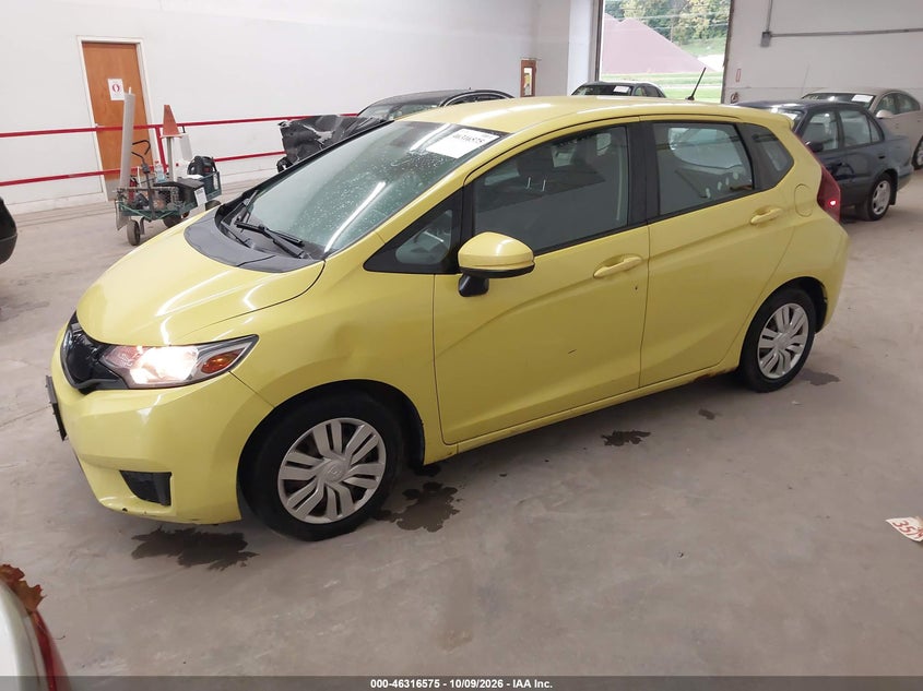 Vin: 3hggk5h55fm775391, lot: 46816797, honda fit lx 20152