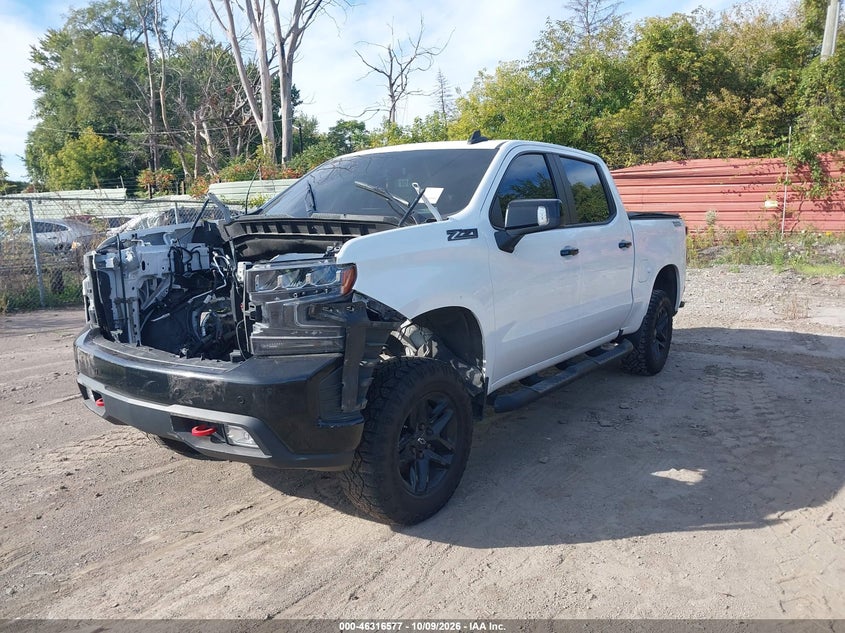 Vin: 1gcpyfedxmz130424, lot: 46816799, chevrolet silverado 1500 4wd  short bed lt trail boss 20212
