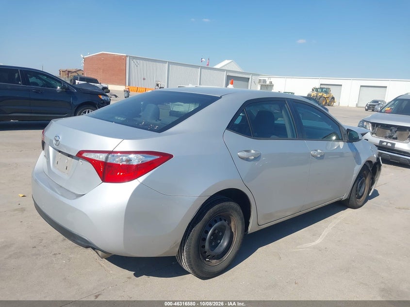 Vin: 5yfburhe6gp429287, lot: 46816803, toyota corolla l 20164