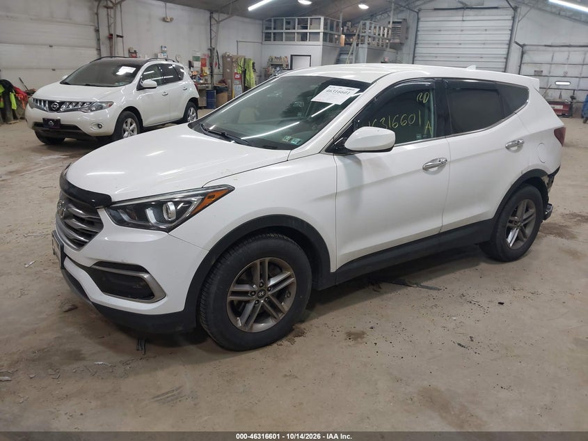 2017 Hyundai Santa Fe Sport 2.4L, Rear, IAAI, VIN 5NMZTDLB7HH025623 — photo 2